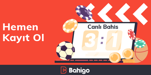 Bilgisayar ekranında canlı bahis skoru ve oyun fişleri yanında Hemen Kayıt Ol yazısı